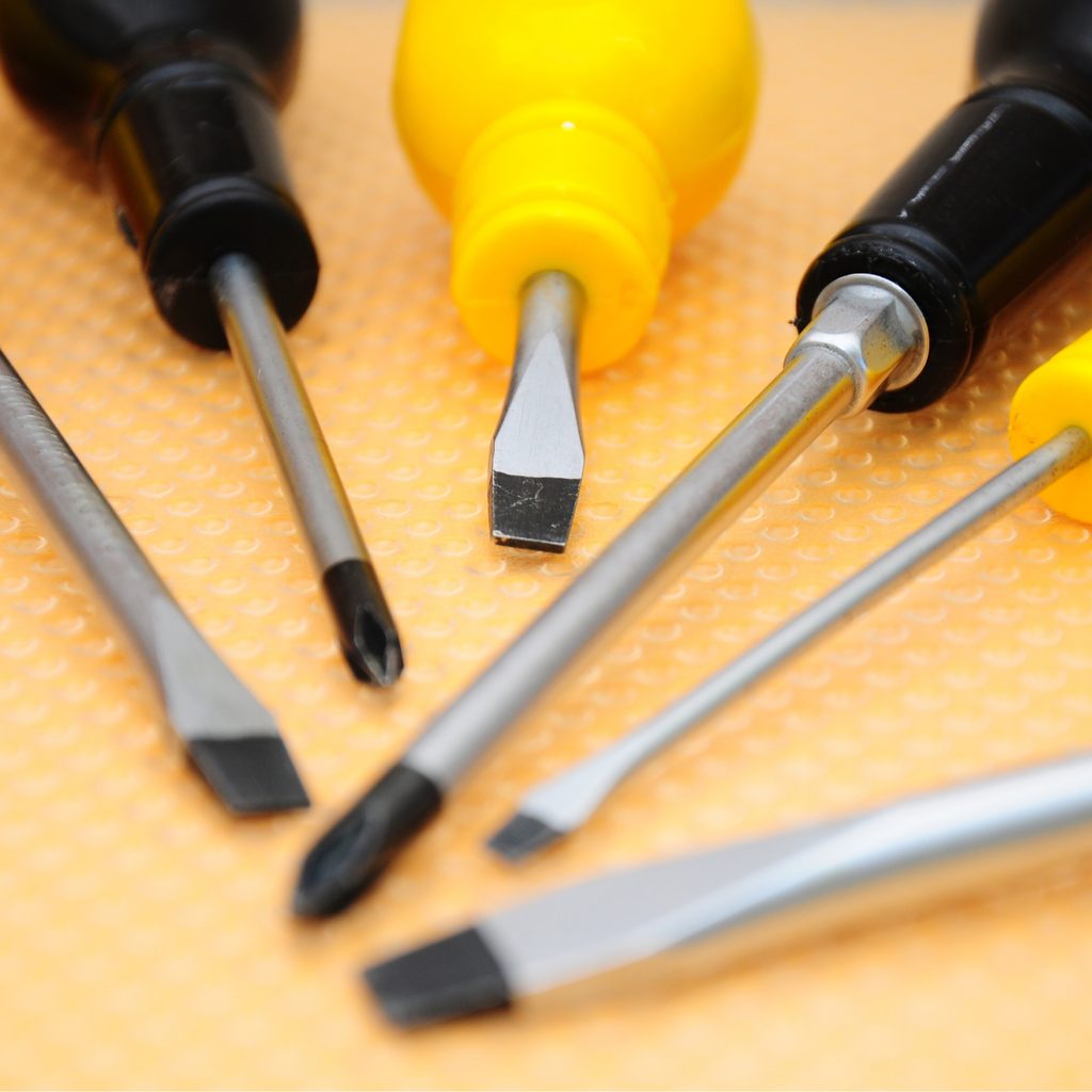 Different screwdrivers together