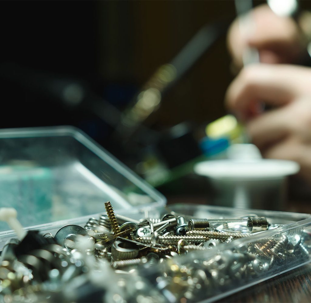 organizing nuts and bolts