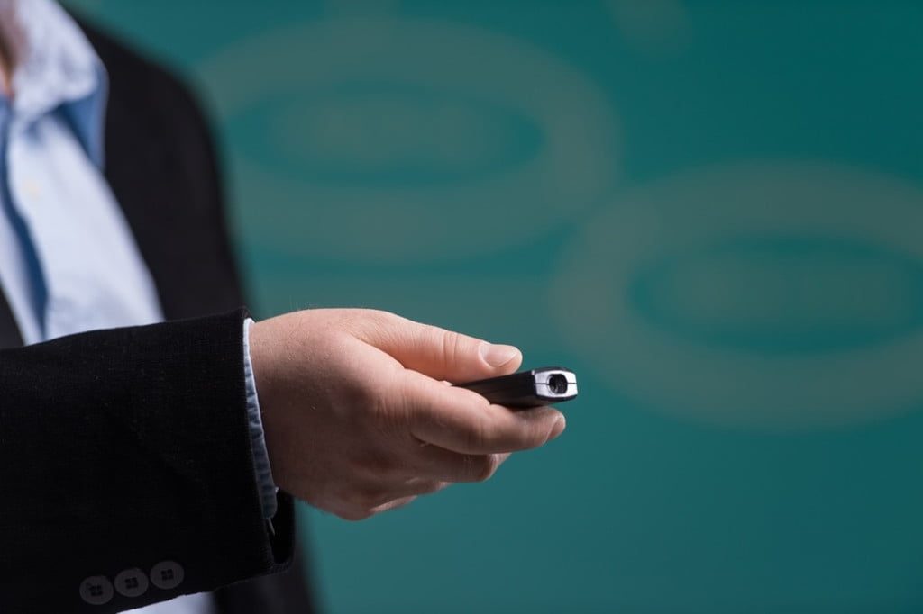 Individual with a laser pointer