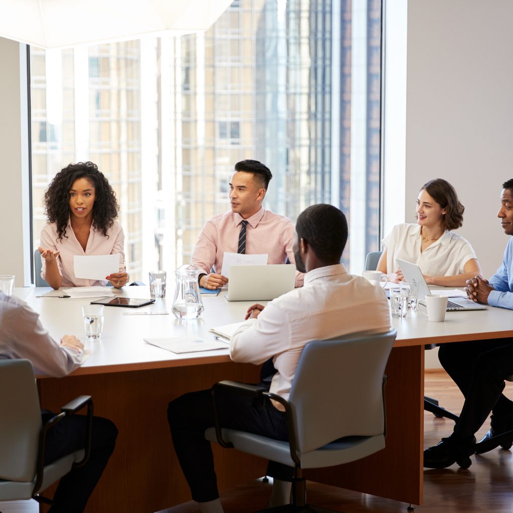 Meeting Of Diverse Team Members