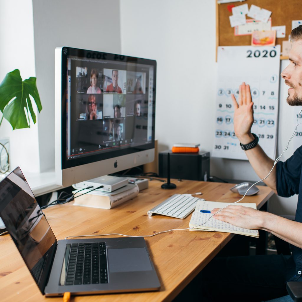 Man Working At Computer