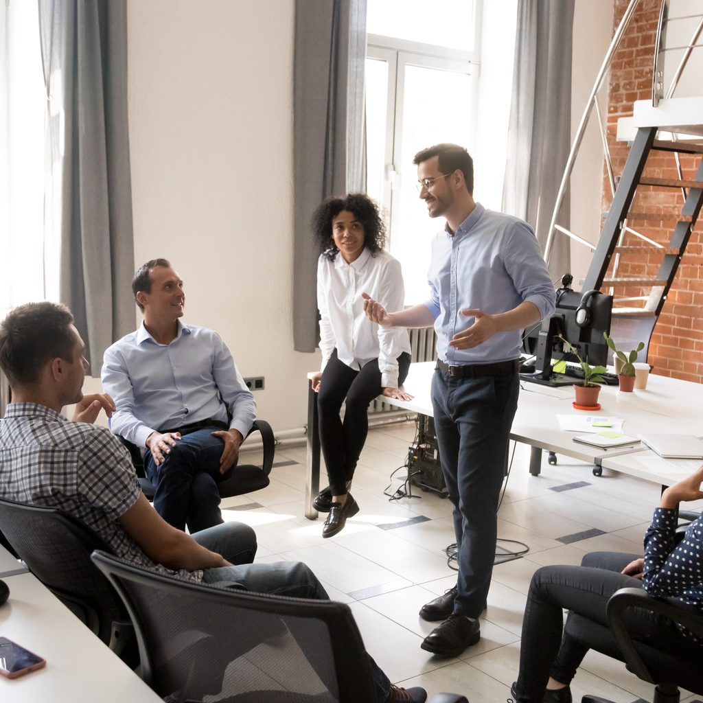 Diverse Team Holds Meeting