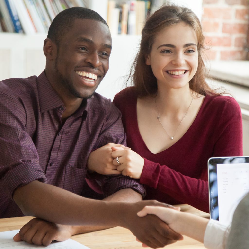 Smiling Multiracial Couple