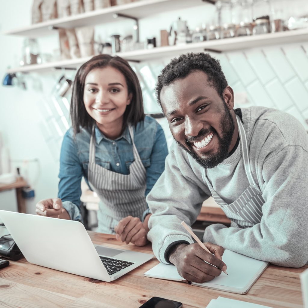 Smiling Diverse Couple