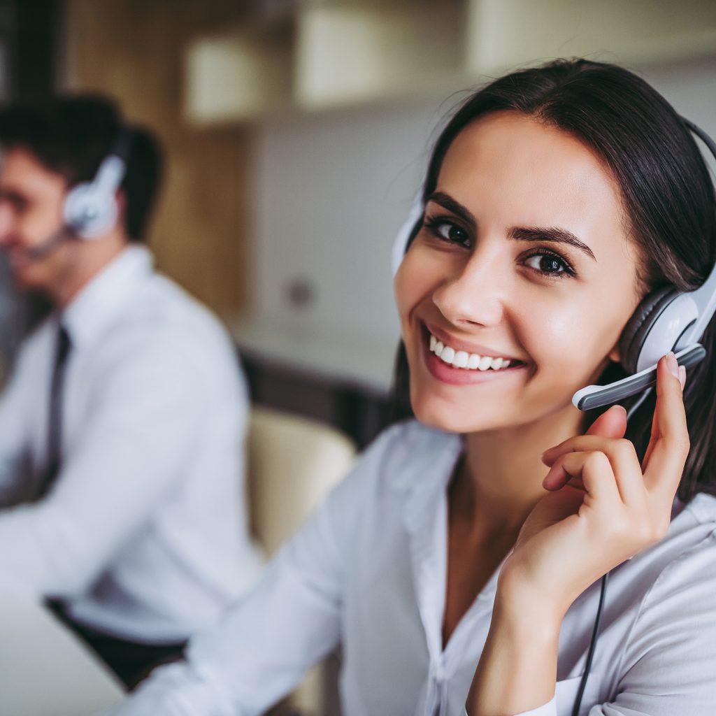 Woman In Call Center