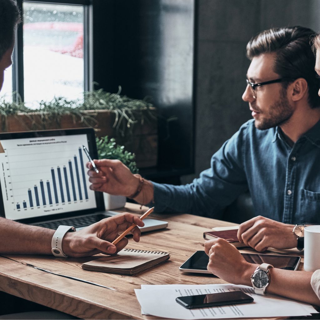 Young professionals talk about business plan