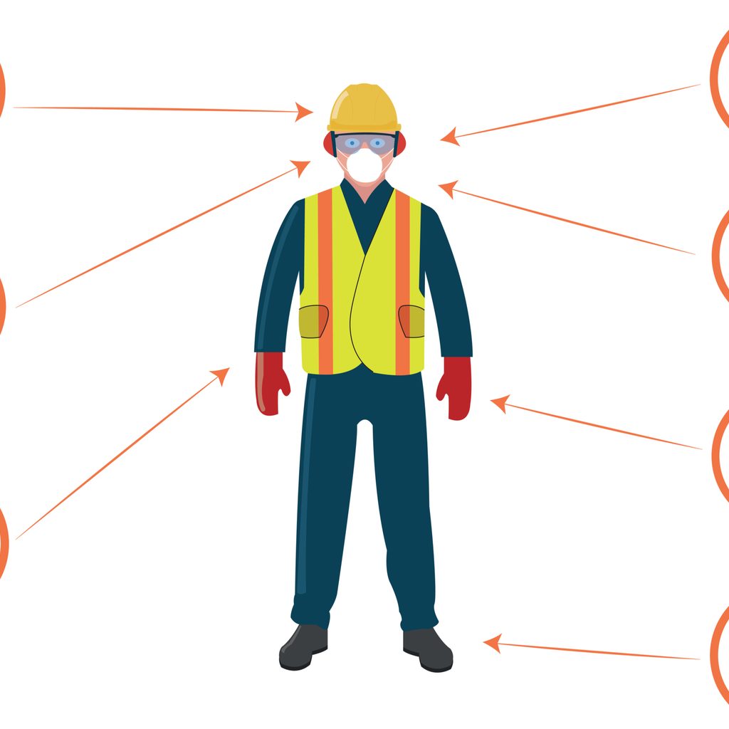 Graphic of construction PPE