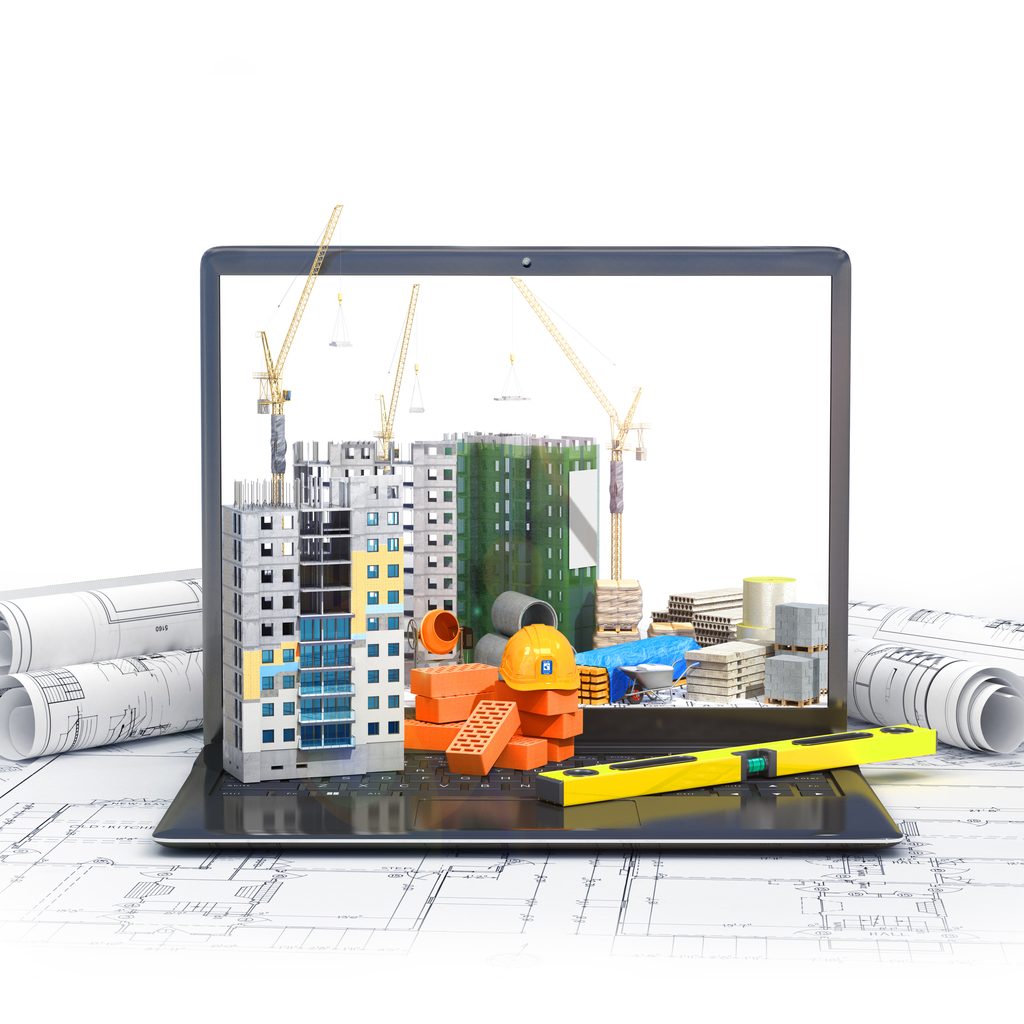 Graphic with misc. construction elements