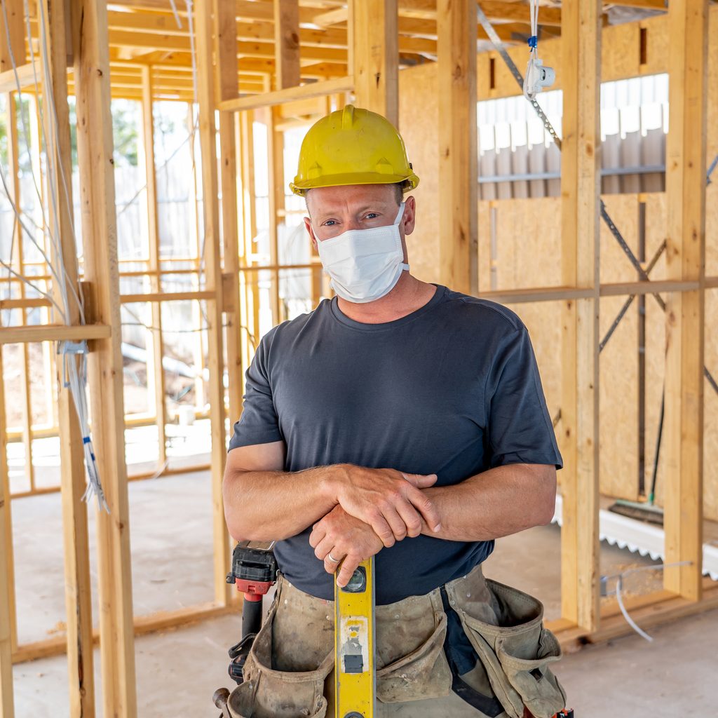 Contractor on the job