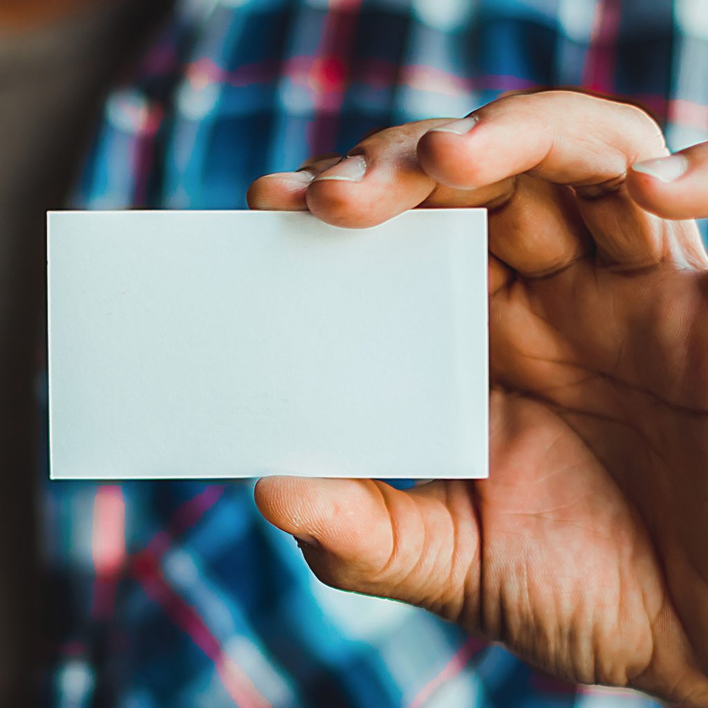 Business card marketing