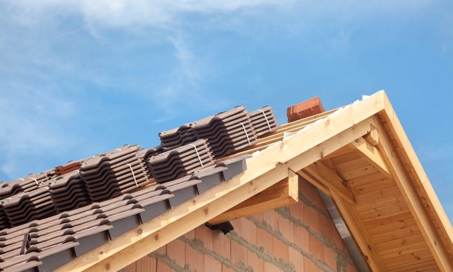 Building roof pitch height