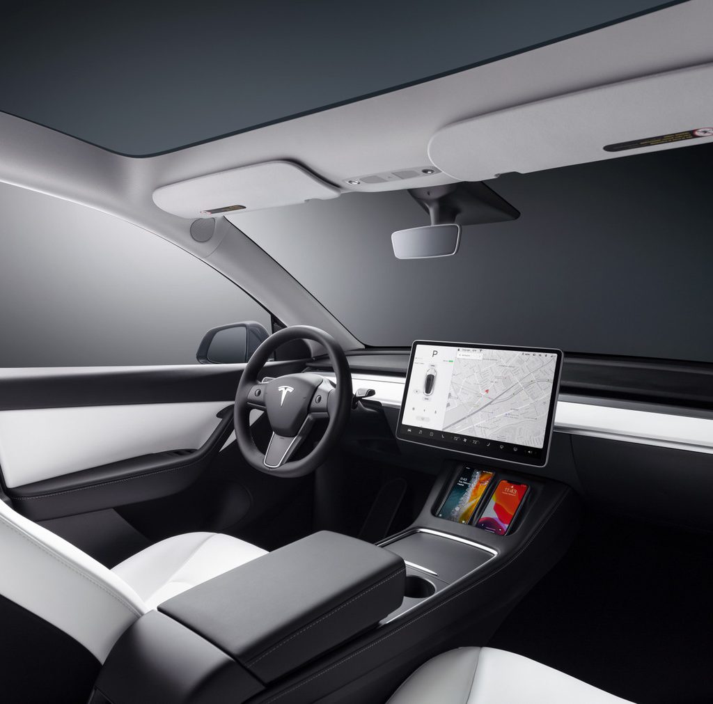 Tesla Model Y dash interior