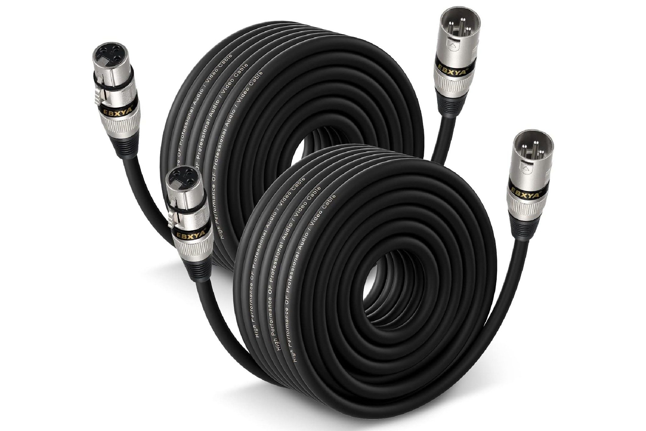 EBXYA XLR Microphone Cable 2 Pack