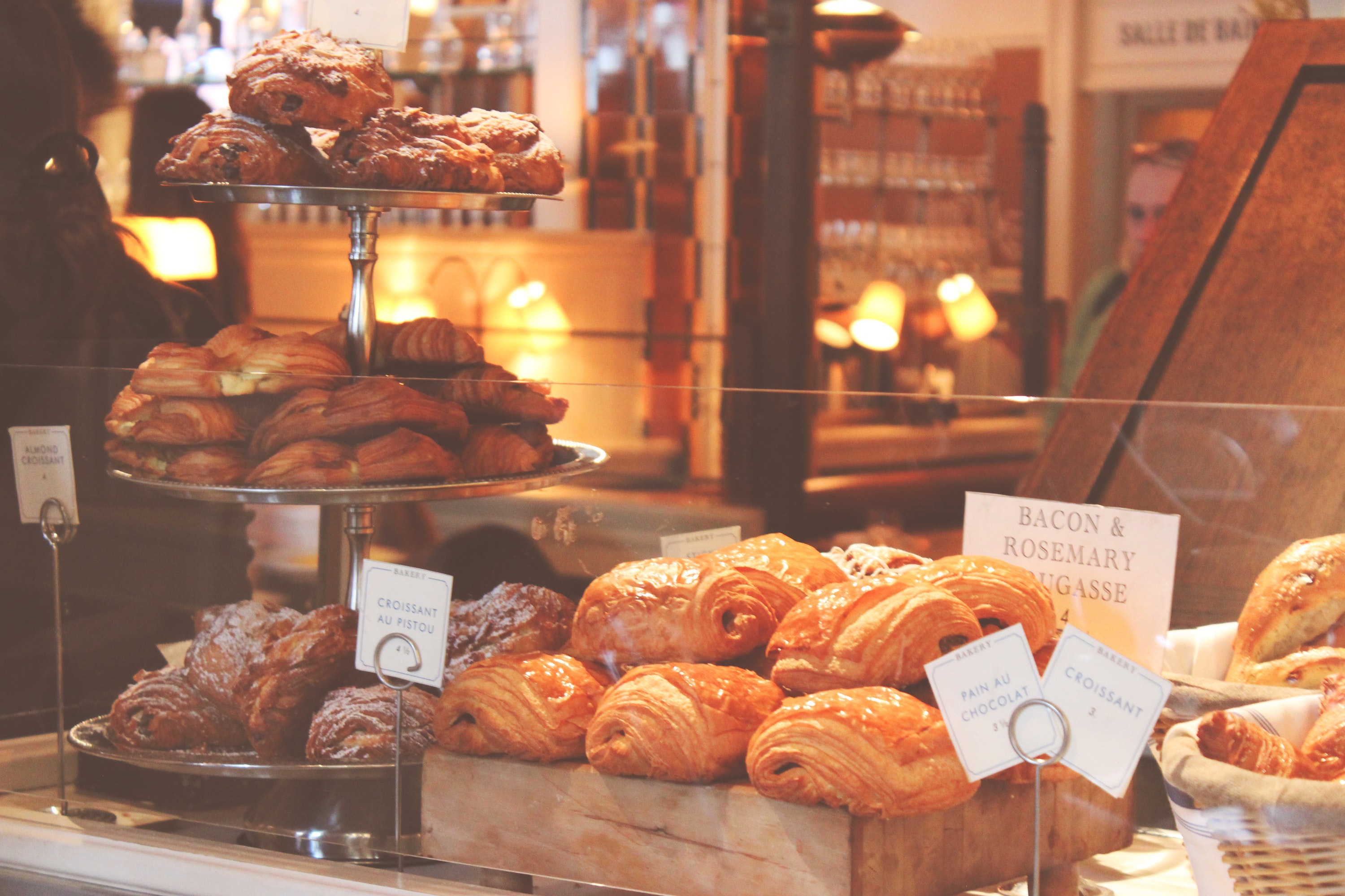 Pastries Sitting On A Counter