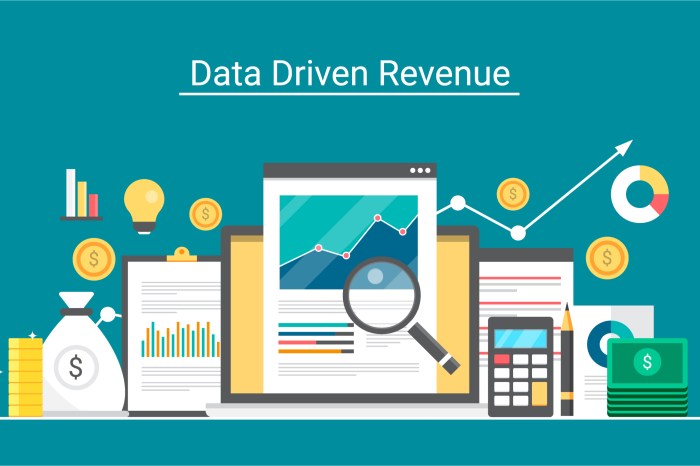 Data-driven revenue graphic
