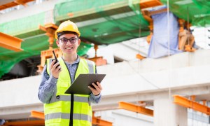 General contractor on job site